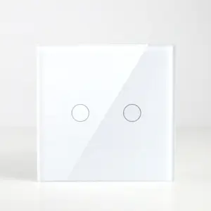 Interruptor de parede inteligente, botão de personalização de parede com toque neutro vidro