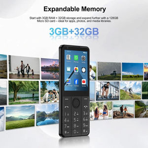 โทรศัพท์มือถือ DOOV R77C 4G แบบปุ่มกด รองรับซิมคู่ แรม 3GB รอม 16GB หน้าจอสัมผัส 2.8 นิ้ว กล้องคู่ แบตเตอรี่ 2000mAh คีย์บอร์ด Qwerty เยอรมัน - Product Image 3