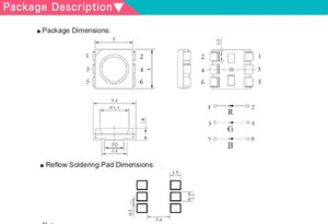 Chất lượng cao <span class=keywords><strong>SMD5050</strong></span> Tricolor với màu đỏ đúng màu xanh lá cây và màu xanh dẫn với tuổi thọ dài lý tưởng cho cạnh chiếu sáng - Product Image 4