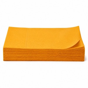 Serviettes en papier orange 1 pli en pâte de bois vierge écologiques imprimées avec le motif 'Drink Love' pour les cocktails et la Saint-Valentin - Product Image 5