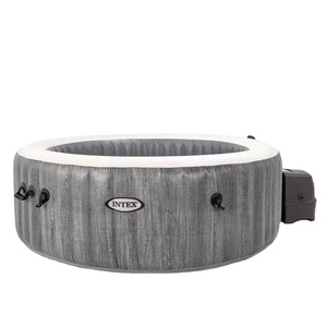 <span class=keywords><strong>Spa</strong></span> Inflable <span class=keywords><strong>Intex</strong></span> 28442 Hydromas Bubble <span class=keywords><strong>Spa</strong></span>, Jacuzzi <span class=keywords><strong>Exterior</strong></span>, Gris Madera, Deluxe, con Burbujas y Masaje - Product Image 2