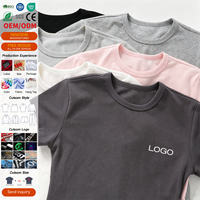 T-shirt personnalisé avec logo avant et arrière, fabricant OEM, pour femme, à manches courtes, respirant, en coton et élasthanne, avec impression sérigraphiée