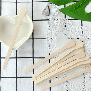 Ail Salon แท่งไม้เครื่องสำอางขนาดเล็กทรงกลมแบนสำหรับแว็กซ์ขนาดเล็กแบบใช้แล้วทิ้งเป็นมิตรกับสิ่งแวดล้อม3.5 - Product Image 5