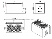 Module d'air refroidisseur pour chauffage thermoélectrique industriel Ventilateur de radiateur à refroidissement liquide Peltier Unité de kit de refroidissement pour pc Système de refroidissement par eau