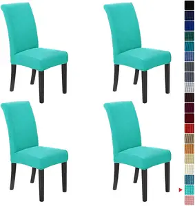 Dropshipping wasserfester stretch-Stuhl-Schiebeschuss für Esszimmer elastisches Material Stuhlbezug für Bürostuhl Bankett