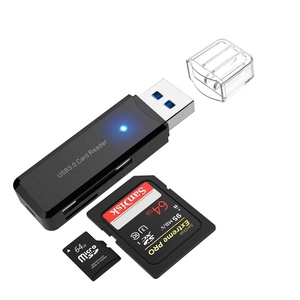 2025 khuyến mại Quà Tặng nhà máy giá tốt nhất SD Đầu đọc thẻ, 2 trong 1 USB 3.0 Bộ nhớ đầu đọc thẻ Nhà Văn cho máy tính xách tay - Product Image 1