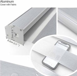Persianas Enrollables Motorizadas con Panel Solar Inalámbrico Estándar Americano, Cortinas Inteligentes para Ventanas - Product Image 3