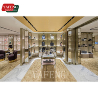 Présentoir de chaussures flottant mural amovible de style moderne avec éclairage pour grand magasin