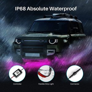 Xe RGB Chassis trang trí ánh sáng kiểm soát âm thanh App môi trường xung quanh ánh sáng <span class=keywords><strong>Kit</strong></span> 90*120cm dải âm nhạc underglow ánh sáng - Product Image 2