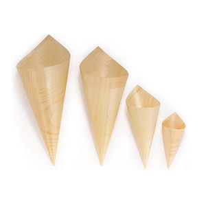 Sıcak satış ahşap koniler restoran parti tatma ahşap koniler - Product Image 2