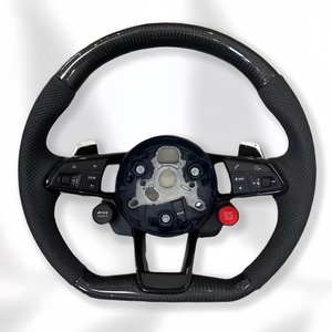 Volante de Fibra de Carbono en Oferta para Audi A3 A4 A5 <span class=keywords><strong>A6</strong></span> C7 R8 RS3 RS5 TT, Personalización con Palancas de Cambio de Cuero - Product Image 6