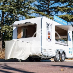 Food Truck de Luxe en Acier Inoxydable Doré pour le Service de Café et de Jus avec Équipement Complet Food Truck pour Pizza - Product Image 1