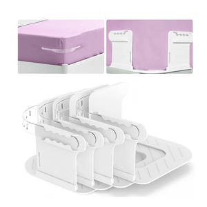 Clips reutilizables de plástico resistente para sujetar sábanas con correas para colchón y sujetadores de sábanas con cierre para un ajuste seguro - Product Image 5