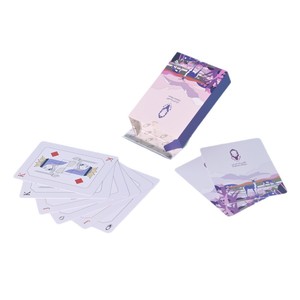 Cartes de poker Xinzhiguang 32 Mil en PVC imperméable, personnalisées, coins arrondis, écologiques, pour jeux de cartes - Product Image 2