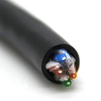 Câble LAN extérieur CAT6 23AWG à conducteurs en cuivre massif, 4 paires, rempli de gel, Guangdong, Brothers-Y