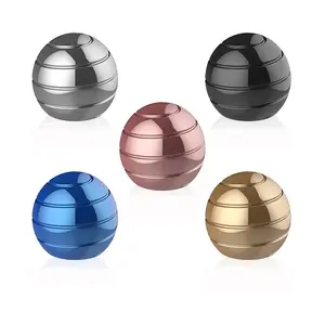 Hot Sale Metal Spinner Toys Round Ball Spinning Top 360 Rotate Desktop Fidget Toys for Kids Adult