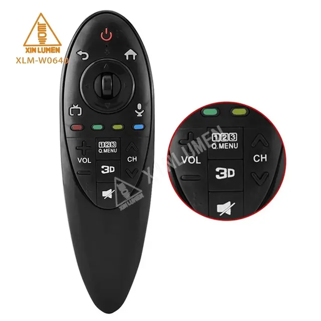 AN-MR500G Plastic Magic Remote Control for 3D LED Smart TV with Long Range-XinLuMen
