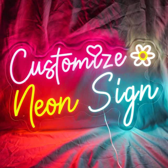 Free Design Custom Neon Sign Letters Silicone Flexible Rope Lamp LED Strip Neon Light DIY Acrylic Store Bar Home Wall Decor
