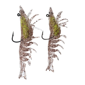 เหยื่อปลอมกุ้งน้ำเค็มแบบนิ่ม 3 ชิ้นต่อถุง 3 สี น้ำหนัก 7 กรัม 12 กรัม ทำจาก TPE ลอยน้ำได้ สมจริง ทนทานต่อการฉีกขาด พร้อมตะขอ - Product Image 4