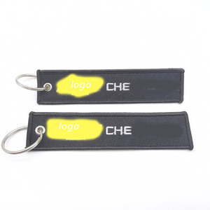 Llavero de bordado tejido con logotipo de coche de marca Jet Tag tejido de tela de precio barato de fábrica de China - Product Image 5
