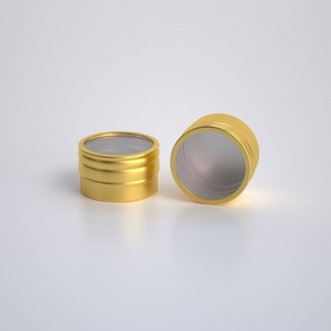10g 10ml Mini Olives Oil Aluminum Tin Box Window Iridescent Candle Jar Lip Balm Slide Tin with Screw Lid Lip Balm Container - Product Image 5