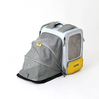 Sac à dos de transport pour animaux de compagnie PETKIT BREEZY X ZONE, tendance, écologique, respirant, portable, extensible, pour voyages en extérieur, avec fermeture éclair