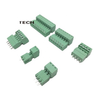 Đầu Nối Khối Thiết Bị Đầu Cuối Vít PCB KF2EDG 2/3/4/5/6/7/8/9/10/12 Pins Góc Phải/Ổ Cắm Cắm Thẳng 15EDG Pin Kim 3.5Mm - Product Image 1