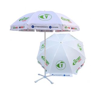 Oxford Fabric Waterproof Polyester Digital Printing Beach Umbrella Parts with Custom Logo From China Factories - Product Image 1