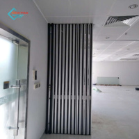 Movable Partition Sliding Folding Glass Wall with Doors for School and Hospital Use Competitive Price