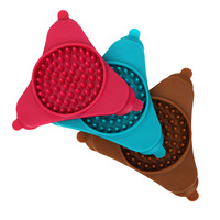 Tapis de léchage pour chien en silicone à ventouse, distributeur lent de friandises, pour le bain, le toilettage, l'entraînement et le soulagement de l'anxiété, idéal pour le beurre de cacahuète - Prêt à l'expédition