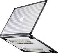 Étui personnalisé à rayures pour MacBook Air M2 13.6 |   Coque de protection souple en TPU + rigide en PC |   Remise sur les commandes en gros