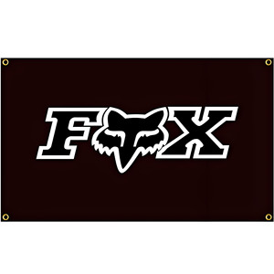 Bandera de Poliéster Estilo Motocross para Carreras Todoterreno con Ojales de Latón para Decoración de Entusiastas del Motocross y Automovilismo - Product Image 1