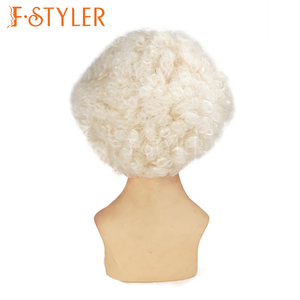 FSTYLER Hommes Afro <span class=keywords><strong>Perruque</strong></span> Crépus Bouclés <span class=keywords><strong>Perruque</strong></span> Bob Coloré Cheveux Vente En Gros En Vrac Femmes Fans Fête Festival <span class=keywords><strong>Carnaval</strong></span> Perruques - Product Image 5