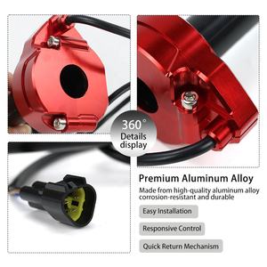 LING QI Poignée d'accélérateur en aluminium Twist <span class=keywords><strong>Action</strong></span> rapide Accélérateur à gaz avec câble pour vélo électrique Dirt Pit Bike électrique - Product Image 2