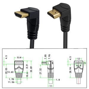 <span class=keywords><strong>Cavo</strong></span> <span class=keywords><strong>micro</strong></span> <span class=keywords><strong>hdmi</strong></span> hotsale più recente 4K ad alta velocità ad angolo retto da 180 gradi a 90 gradi 8K <span class=keywords><strong>cavo</strong></span> <span class=keywords><strong>HDMI</strong></span> - Product Image 3