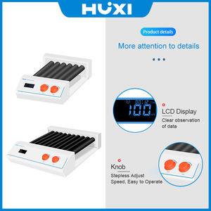 Agitador de rodillos de sangre digital HUXI, 6 rodillos, 20-100rpm, agitador de laboratorio para uso médico, material ABS compatible con OEM - Product Image 4