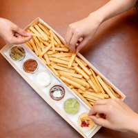 Boîtes personnalisables en papier kraft jetables pour plats à emporter, charcuterie, brunch, déjeuner, plateaux de dégustation avec couvercle à fenêtre