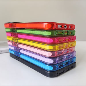 Casing ponsel TPU tahan guncangan, casing ponsel TPU iPhone 14 15 Pro Max warna-warni dengan harga grosir - Product Image 1