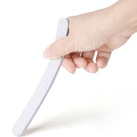 Lime à ongles zébrée droite professionnelle à double grain 80/100 avec logo personnalisé, outils de beauté pour salon, 1000 pièces/boîte, livraison gratuite aux États-Unis