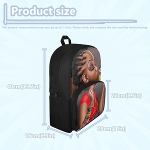 Cute Design Two Pocket African <strong>Black</strong> Arts Print <strong>Large</strong> Capacity Kids <strong>Backpacks</strong> Bag Unisex School <strong>Backpack</strong> for Children Boys Girls - Product Image 5