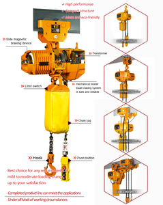 Elevador de cadena eléctrico de grúa aérea pequeña generador diésel de <span class=keywords><strong>10</strong></span> toneladas 240V 7.5kw 380V 4000 LB 220V - Product Image 3