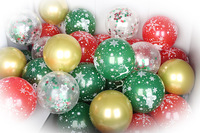 Ensemble de ballons gonflables en forme de sapin de Noël - Décoration de Noël en gros pour les magasins de détail et les organisateurs de fêtes (Logo personnalisé disponible)