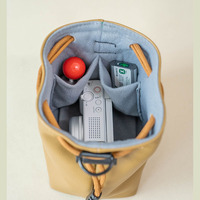 Sac pour appareil photo numérique étanche de style rétro, pochette à cordon réglable pour objectif, étui de rangement pour appareils photo reflex numériques