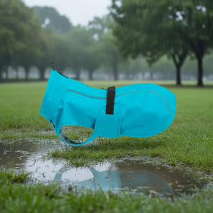 Abrigo Impermeable para Perro Vimy XL 70 cm Turquesa - Product Image 3