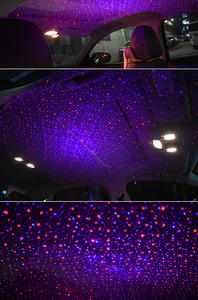 Luz de Proyección Interior de Cielo Estrellado para Reposabrazos de Coche, Material de Aluminio, Alimentación USB, Ajuste Universal, Mini Luz - Product Image 6