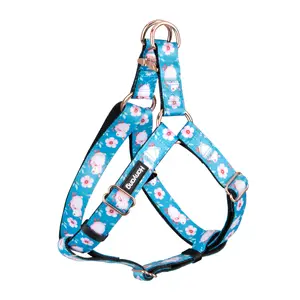 2023 New Pet Supplier OEM Manufacturer Sublimation Metal Buckle Accessories No Pull Easy Walk Dog Strap Harness