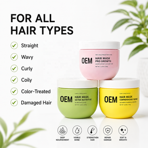 Set de mascarillas capilares de marca privada: Reparación definitiva, nutrición y apoyo al crecimiento. Tratamiento capilar con logotipo personalizado para compradores mayoristas. - Product Image 5