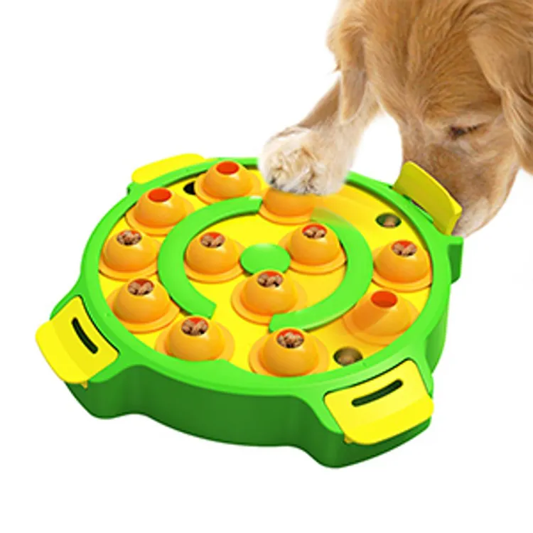 Pet Supplies Accessories Durable Food Dispensing Rubber Dog Toy Smart Wheel Maze Feeder