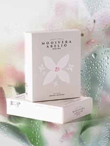 Mascarilla Facial Herbal Vegana Mooivera Abelio RB40 Tipo Orificio Tencel Rayón Calmante Hidratante Halal EWG Verde Hipoalergénica - Product Image 3