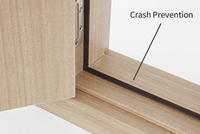 Porte en bois WPC complète avec âme résistante à l'humidité pour salle de bain moderne